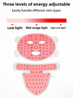 Age Renewal LED Face & Neck Mask Infrared Light Therapy - LoomiGlow