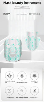 Age Renewal LED Face & Neck Mask Infrared Light Therapy - LoomiGlow