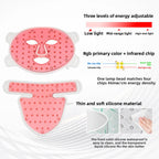 Silicone Dual LED Face & Neck Mask – Red, Blue & Infrared Light Therapy