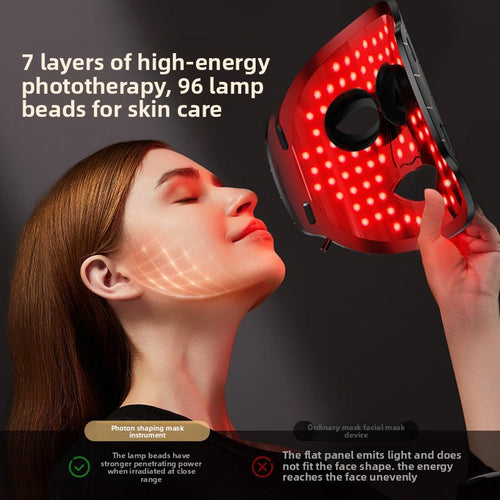 Flexible Silicone LED Mask – Red & Blue Light Therapy for Clear Skin