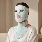 Silicone Dual LED Face & Neck Mask – Red, Blue & Infrared Light Therapy